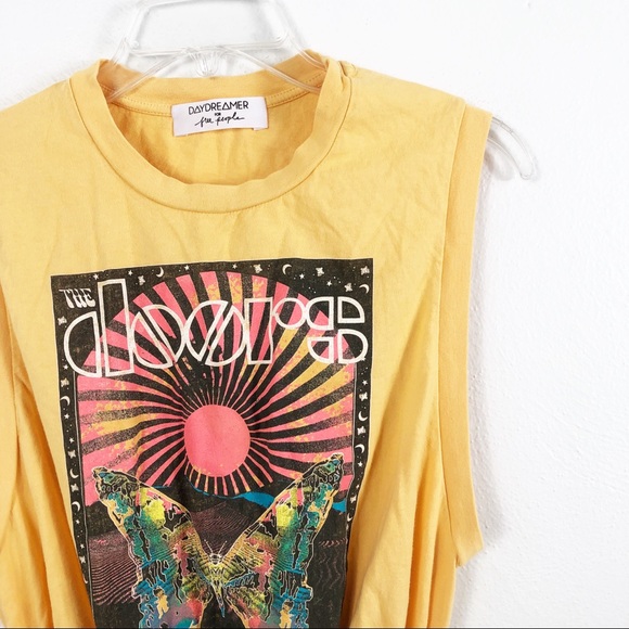 Doors Butterfly Poster Ruched Tee Dress 